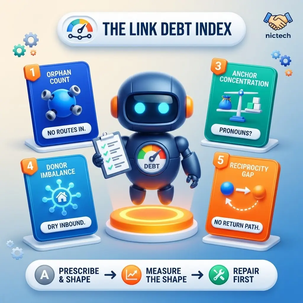 Your Internal Linking Strategy Should Match Your Site Size 3 the link debt index
