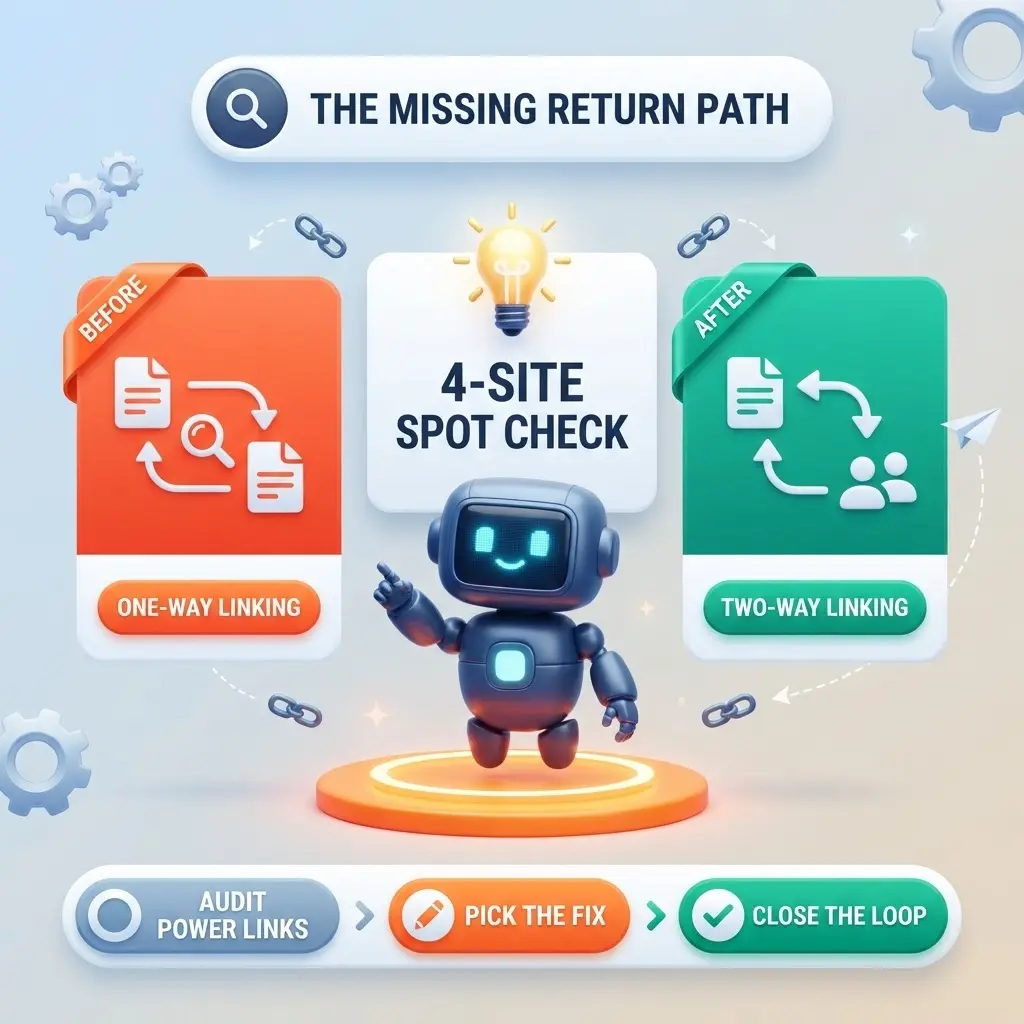 Your Internal Linking Strategy Should Match Your Site Size 2 the missing return path 4 site spot check