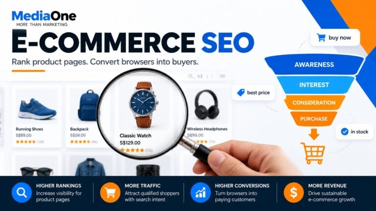 ecommerce seo mediaone singapore