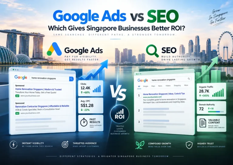 google ads vs seo which has better roi (mediaone)