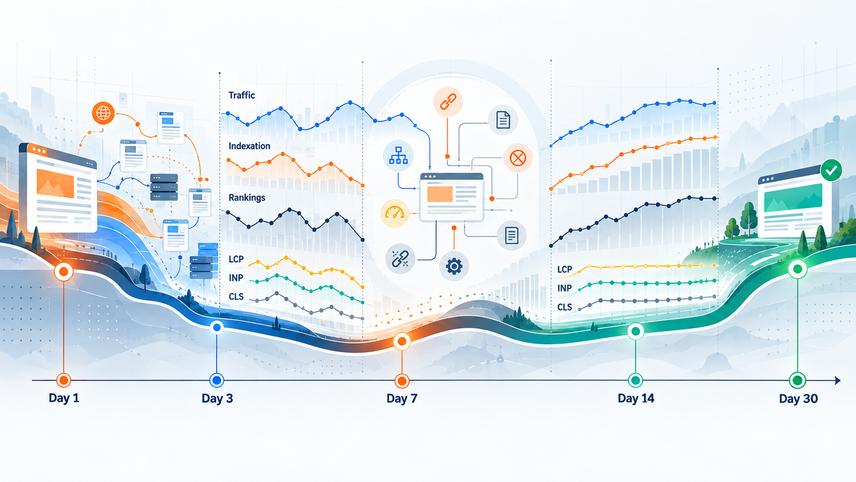 Website Relaunch SEO: Protecting Rankings During a Site Redesign or Migration 1 Website relaunch SEO performance monitoring over the first 30 days