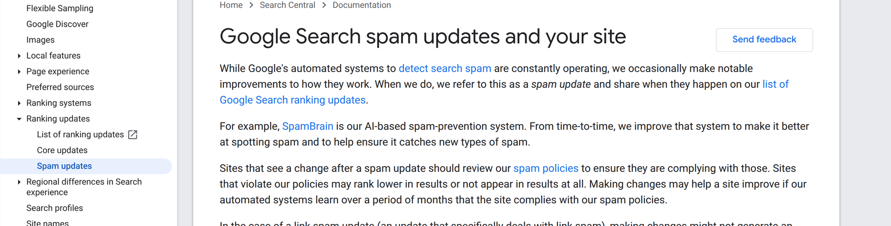 Google Spam Update September 2026: What Happened and What to Do Right Now 2 Google's spam-updates guidance (Search Central)