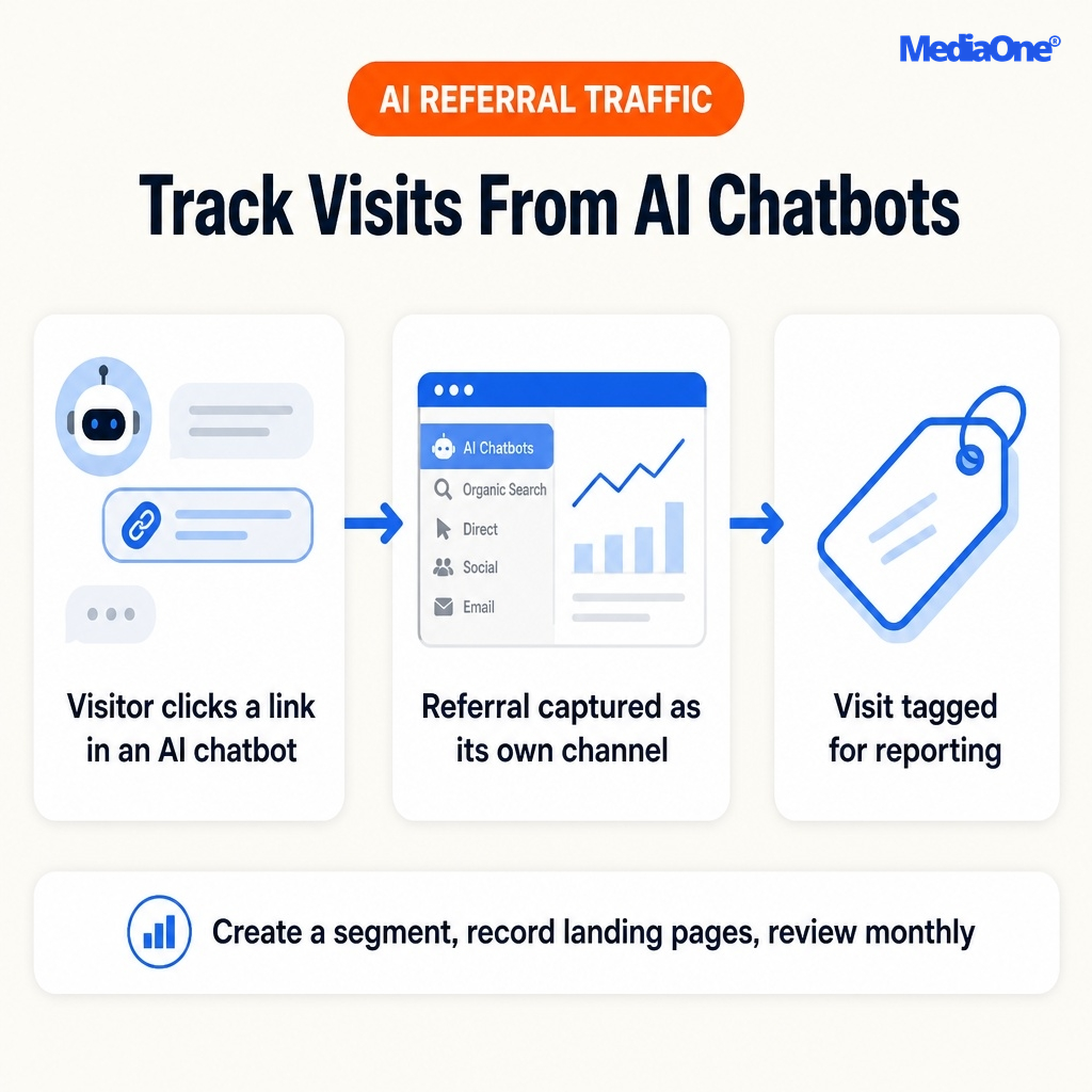 AI Marketing in Singapore: A Practical Guide for Businesses in 2026 2 How Does AI Referral Traffic Works in AI Marketing Infographics