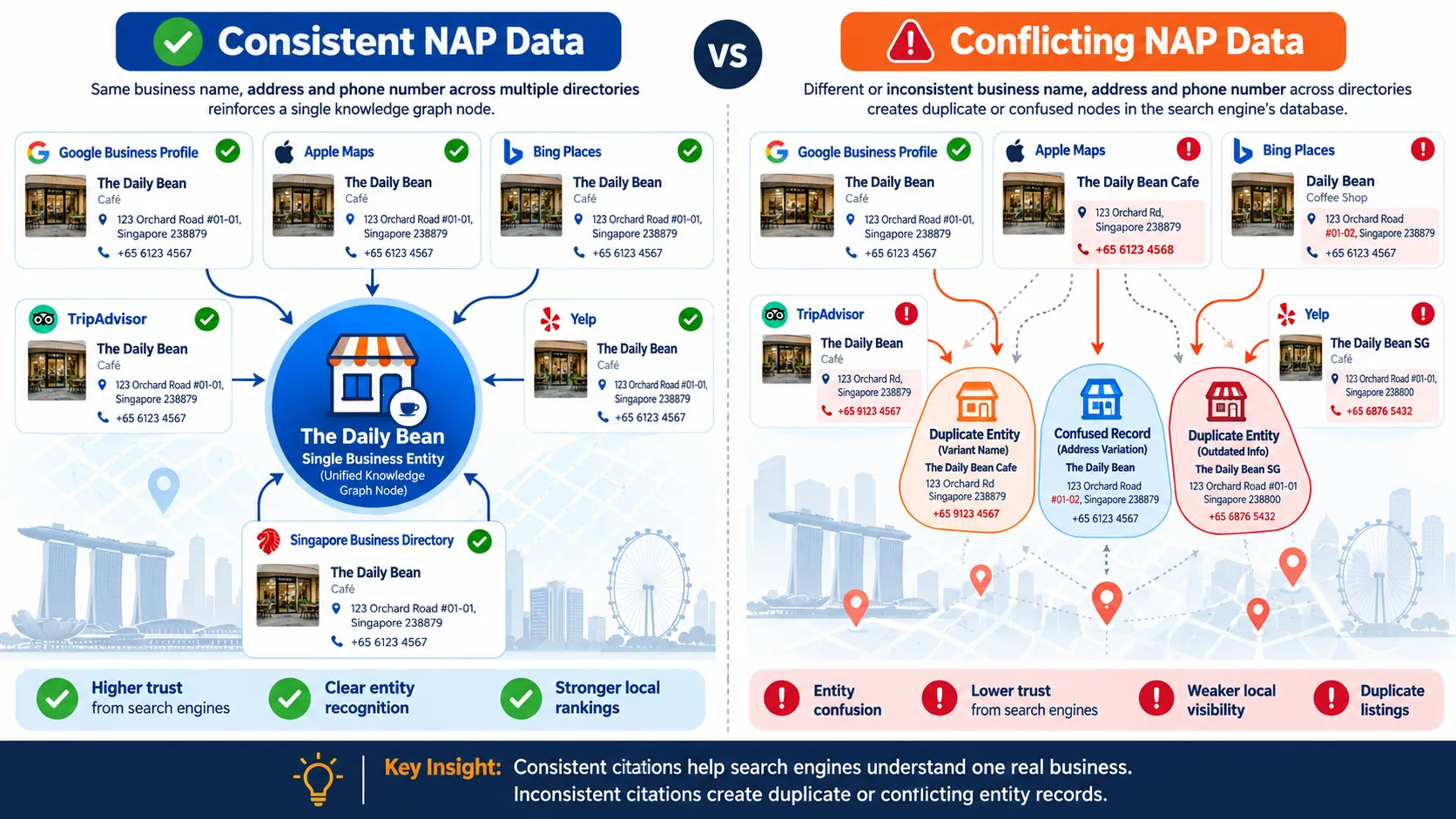 Local Citations: The Complete Guide to Local SEO in 2026 3 How consistent NAP data across multiple directories reinforces a single knowledge graph node by MediaOne