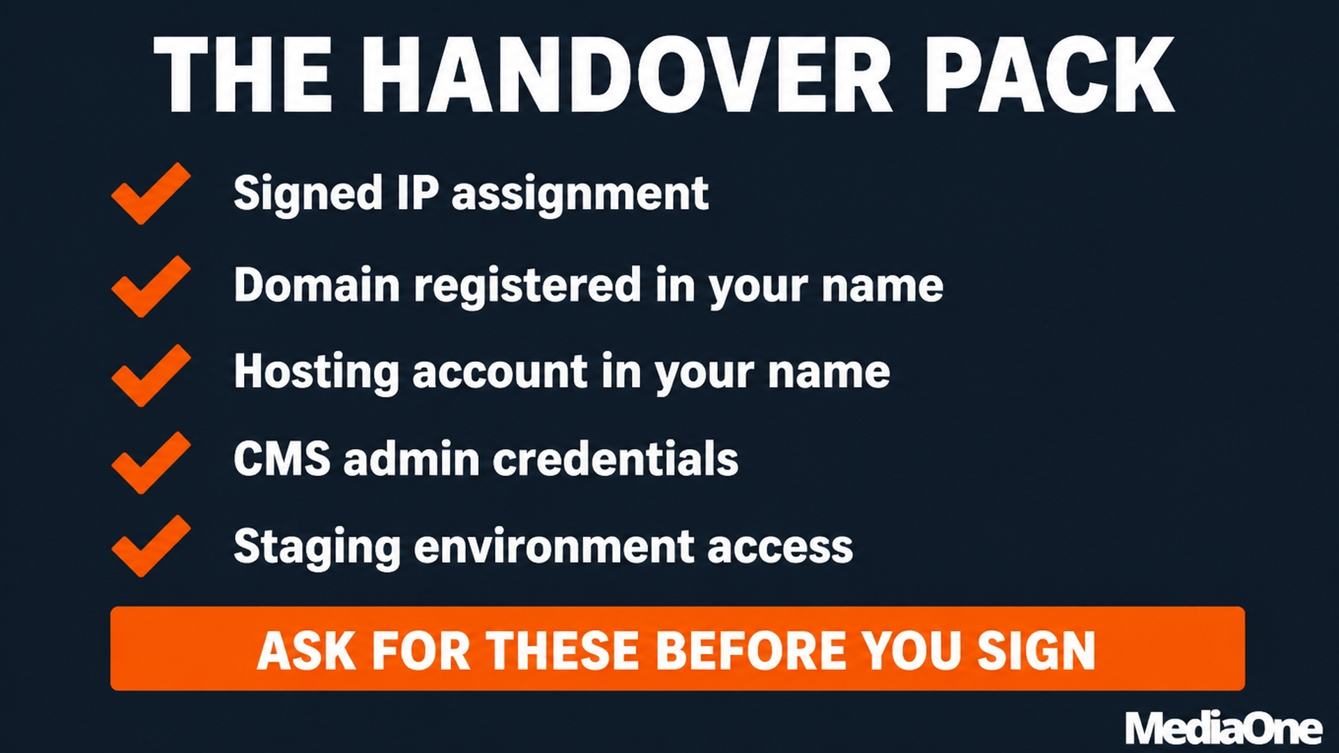 Web Design Agencies in Singapore (2026): How to Choose the Right One, What It Should Cost and What to Ask Before You Sign 1 The Handover Pack - Things to Ask before you sign with web design agencies