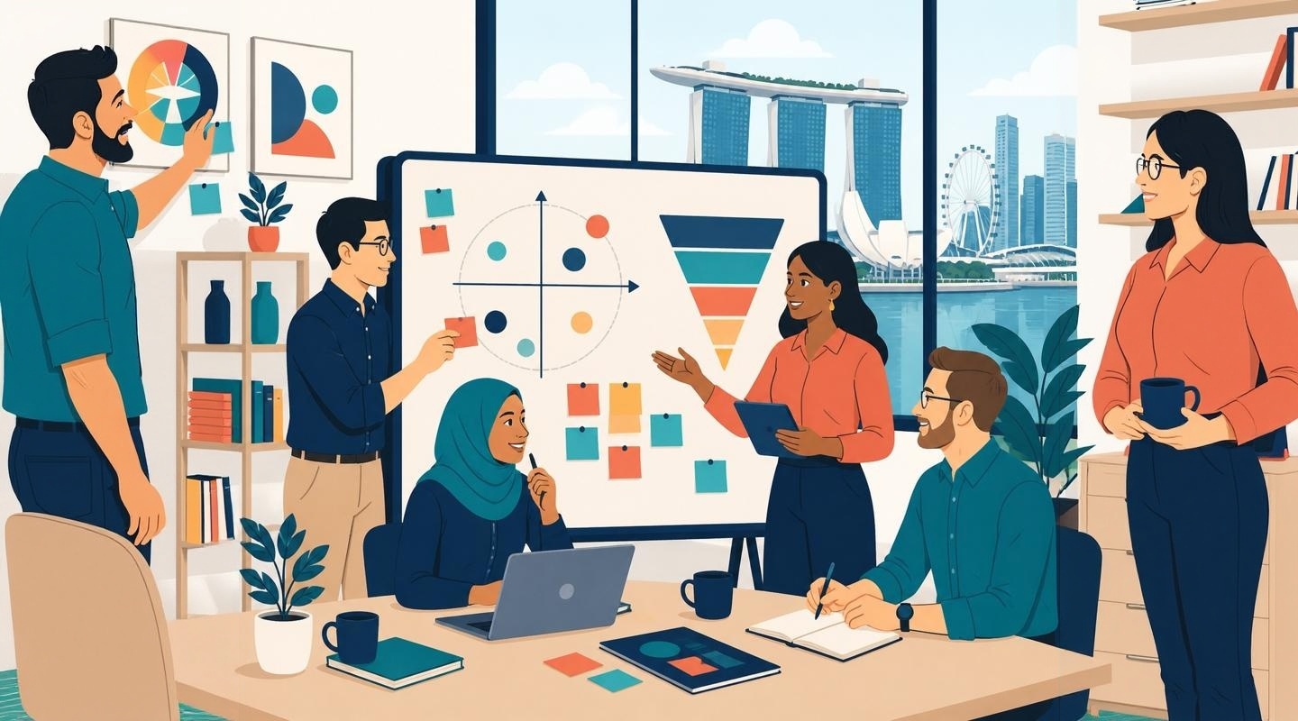 Brand Marketing Singapore: Comprehensive Guide for Working Professionals 1 Brand marketing Singapore team developing brand strategy