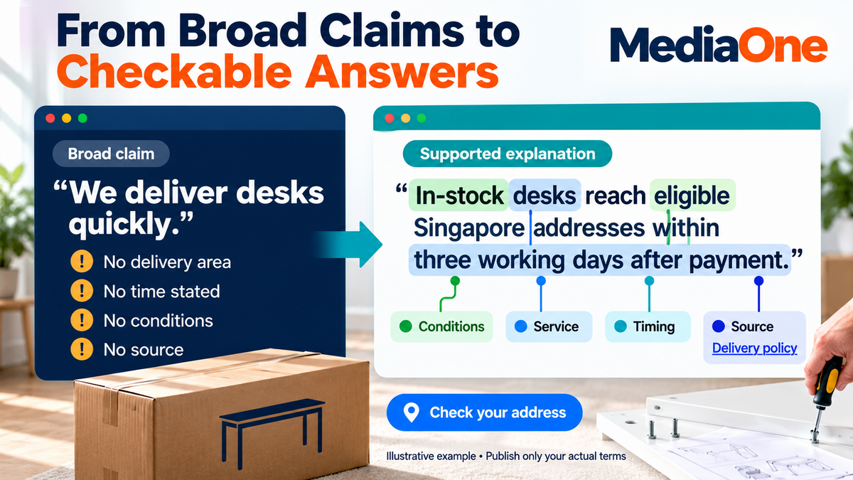 How to Rank in ChatGPT: A Practical Guide to Getting Cited in AI Answers 2 Broad service claim compared with a supported answer