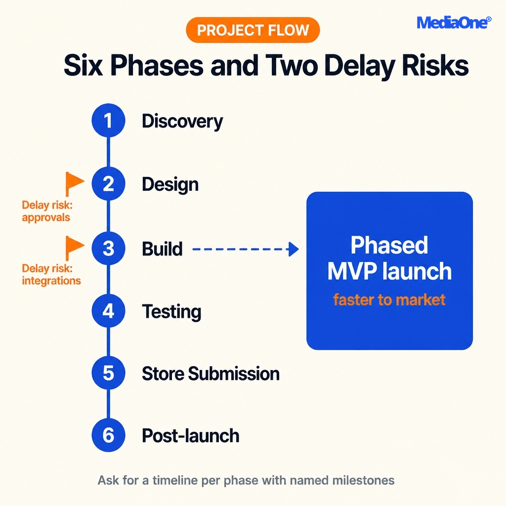 Mobile App Development Companies in Singapore (2026): How to Choose, What It Costs and What to Watch For 1 The 6 Phases done by Mobile App Development Companies