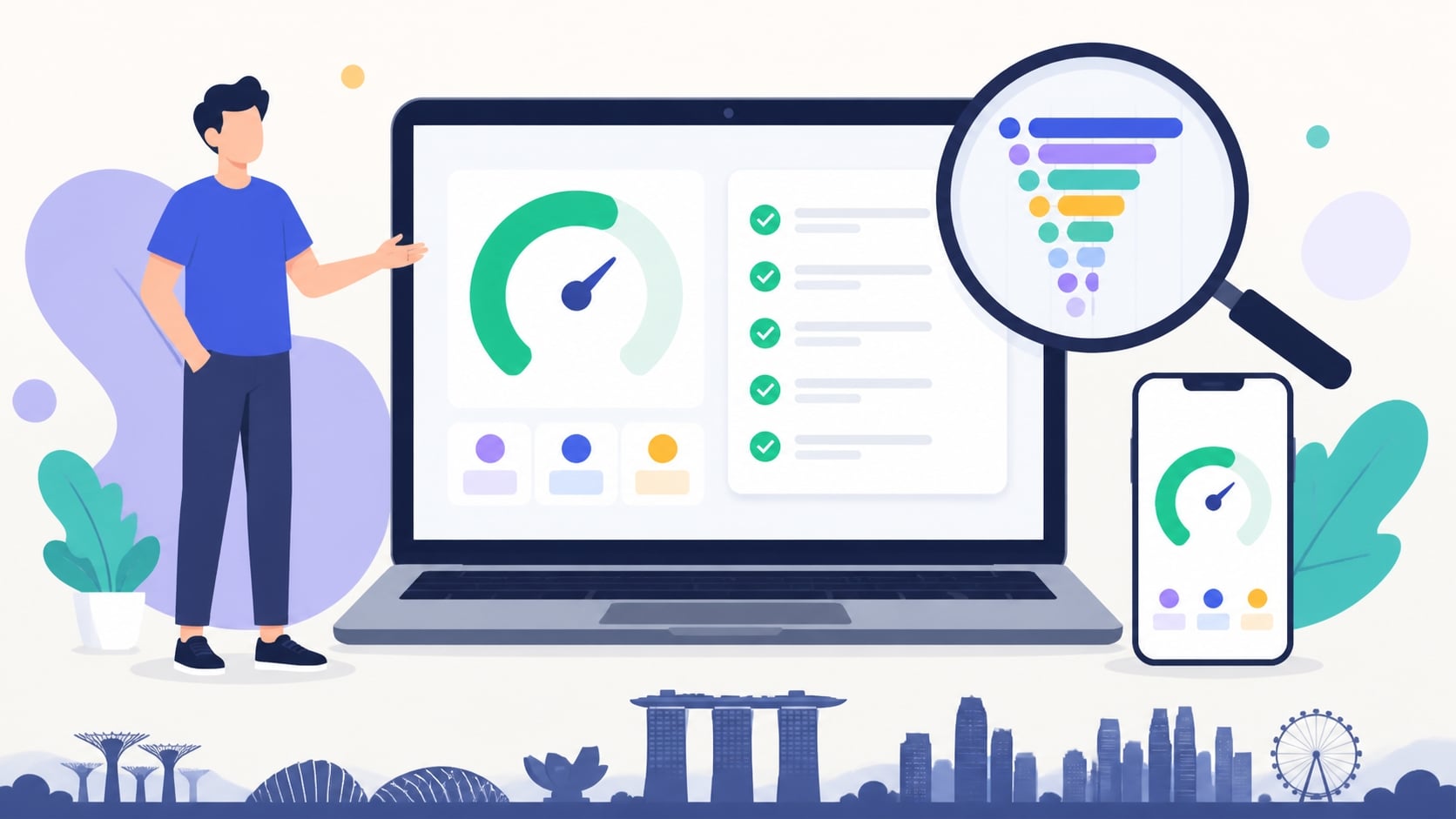 Website Page Speed: How to Measure and Improve a Slow Site in Singapore (2026) 2 Website page speed measurement using performance scores and diagnostic checks