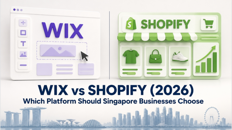 Wix vs Shopify 2026 comparison for Singapore businesses